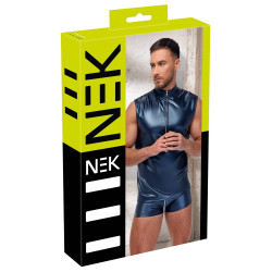NEK Débardeur avec zip Top Andio Bleu métallisé